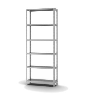 Edelstahlregal Grundregal WR, 2.500×1.000×300 mm, Edelstahl