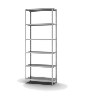 Edelstahlregal Grundregal WR, 2.500×1.000×400 mm, Edelstahl
