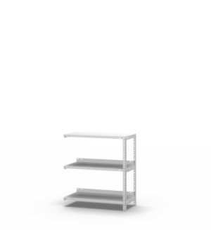 Aktenregal Anbauregal WR, 800×750×300 mm, lichtgrau