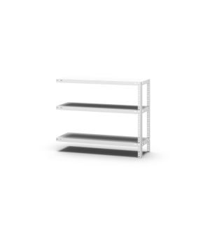 Fachbodenregal Anbauregal WR, 800×1.000×300 mm, lichtgrau
