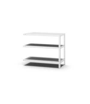 Fachbodenregal Anbauregal WR, 800×1.000×400 mm, lichtgrau
