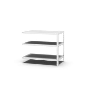 Fachbodenregal Anbauregal WR, 800×1.000×500 mm, lichtgrau
