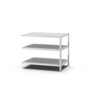 Fachbodenregal Anbauregal WR, 800×1.000×600 mm, lichtgrau