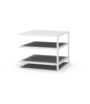 Fachbodenregal Anbauregal WR, 800×1.000×800 mm, lichtgrau