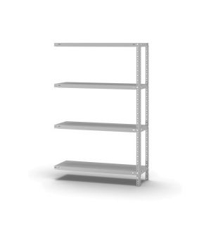 Fachbodenregal Anbauregal WR, 1.500×1.000×300 mm, lichtgrau