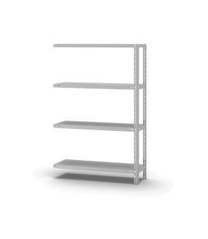Fachbodenregal Anbauregal WR, 1.500×1.000×300 mm, lichtgrau