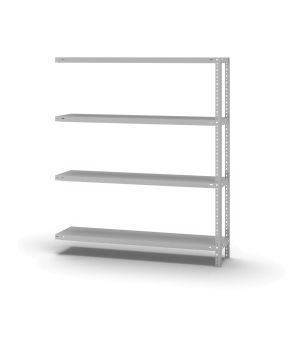 Fachbodenregal Anbauregal WR, 1.500×1.300×300 mm, lichtgrau