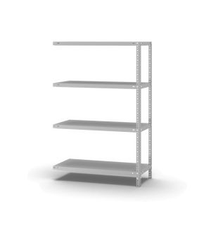 Fachbodenregal Anbauregal WR, 1.500×1.000×400 mm, lichtgrau