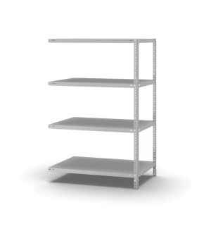 Fachbodenregal Anbauregal WR, 1.500×1.000×600 mm, lichtgrau