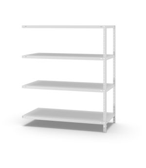 Fachbodenregal Anbauregal WR, 1.500×1.300×600 mm, lichtgrau
