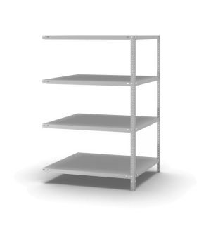 Fachbodenregal Anbauregal WR, 1.500×1.000×800 mm, lichtgrau