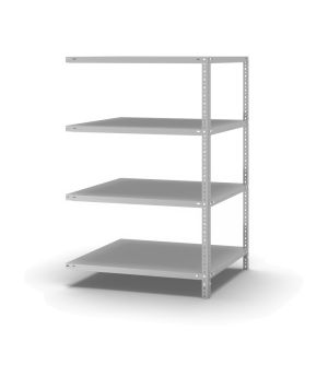 Fachbodenregal Anbauregal WR, 1.500×1.000×800 mm, lichtgrau