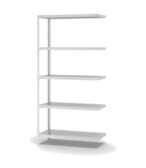 Fachbodenregal Anbauregal WR, 2.000×1.000×400 mm, lichtgrau