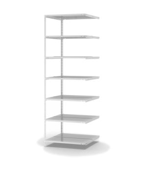 Aktenregal Anbauregal WR, 2.200×750×600 mm, lichtgrau