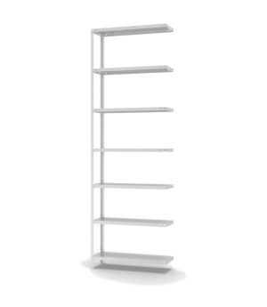 Fachbodenregal Anbauregal WR, 3.000×1.000×300 mm, lichtgrau
