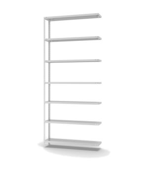 Fachbodenregal Anbauregal WR, 3.000×1.300×300 mm, lichtgrau