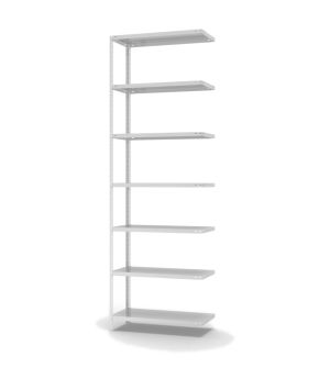 Fachbodenregal Anbauregal WR, 3.000×1.000×400 mm, lichtgrau