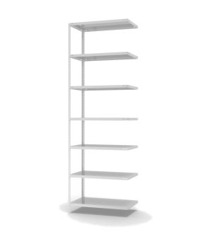 Fachbodenregal Anbauregal WR, 3.000×1.000×500 mm, lichtgrau