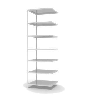 Fachbodenregal Anbauregal WR, 3.000×1.000×800 mm, lichtgrau