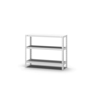 Fachbodenregal Grundregal WR, 800×1.000×300 mm, lichtgrau