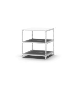 Aktenregal Grundregal WR, 800×750×600 mm, lichtgrau