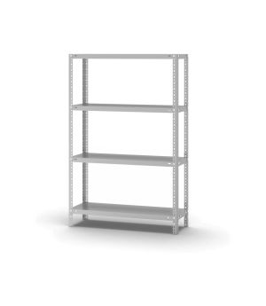Fachbodenregal Grundregal WR, 1.500×1.000×300 mm, lichtgrau