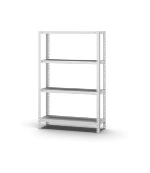 Fachbodenregal Grundregal WR, 1.500×1.000×300 mm, lichtgrau