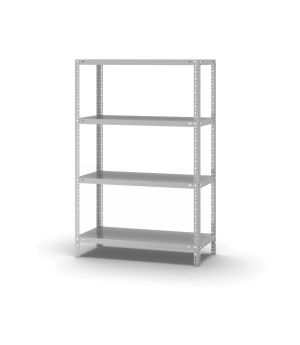 Fachbodenregal Grundregal WR, 1.500×1.000×400 mm, lichtgrau
