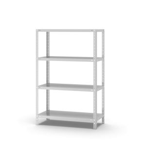 Fachbodenregal Grundregal WR, 1.500×1.000×400 mm, lichtgrau