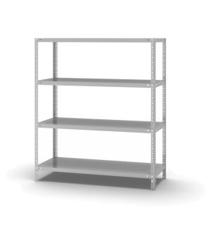 Fachbodenregal Grundregal WR, 1.500×1.300×500 mm, lichtgrau