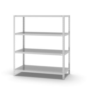 Fachbodenregal Grundregal WR, 1.500×1.300×600 mm, lichtgrau