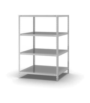 Fachbodenregal Grundregal WR, 1.500×1.000×800 mm, lichtgrau
