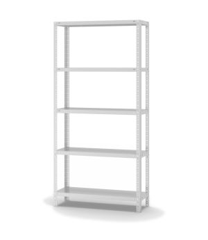 Fachbodenregal Grundregal WR, 2.000×1.000×300 mm, lichtgrau