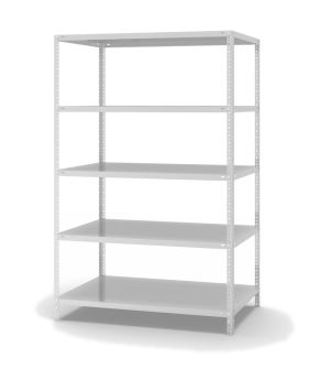 Fachbodenregal Grundregal WR, 2.000×1.300×800 mm, lichtgrau