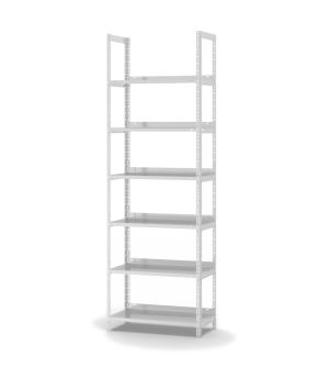 Aktenregal Grundregal WR, 2.200×750×300 mm, lichtgrau