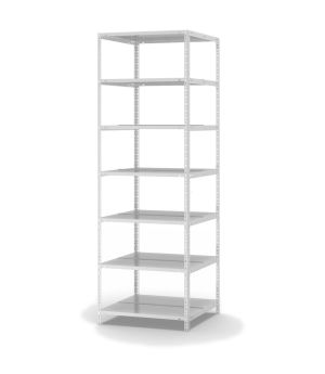 Aktenregal Grundregal WR, 2.200×750×600 mm, lichtgrau