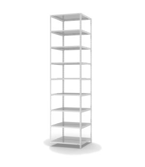 Aktenregal Grundregal WR, 2.900×750×600 mm, lichtgrau