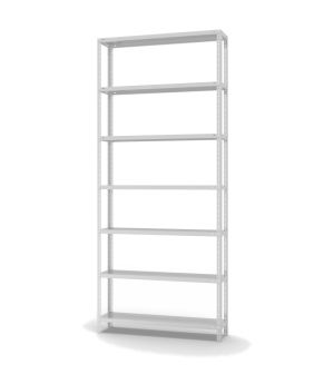 Fachbodenregal Grundregal WR, 3.000×1.300×300 mm, lichtgrau