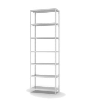 Fachbodenregal Grundregal WR, 3.000×1.000×400 mm, lichtgrau