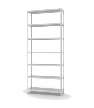 Fachbodenregal Grundregal WR, 3.000×1.300×400 mm, lichtgrau