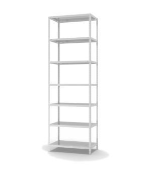 Fachbodenregal Grundregal WR, 3.000×1.000×500 mm, lichtgrau