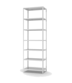 Fachbodenregal Grundregal WR, 3.000×1.000×500 mm, lichtgrau