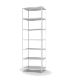 Fachbodenregal Grundregal WR, 3.000×1.000×600 mm, lichtgrau