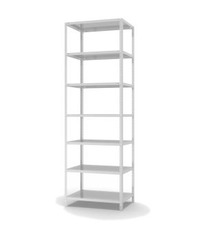 Fachbodenregal Grundregal WR, 3.000×1.000×600 mm, lichtgrau