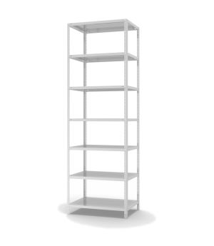 Fachbodenregal Grundregal WR, 3.000×1.000×600 mm, lichtgrau