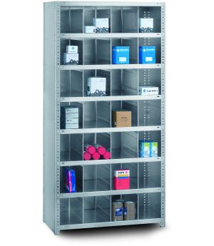 Fächerregal Grundregal WR, 2.000×1.000×500 mm, verzinkt