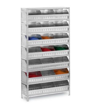 Schüttgutregal Grundregal WR, 1.850×1.000×300 mm, verzinkt