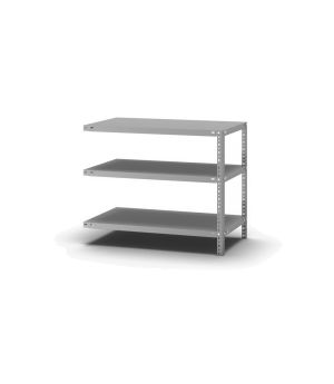 Fachbodenregal Anbauregal WR, 800×1.000×500 mm, verzinkt
