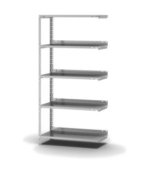 Aktenregal Anbauregal WR, 1.500×750×300 mm, verzinkt