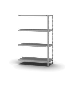 Fachbodenregal Anbauregal WR, 1.500×1.000×400 mm, verzinkt